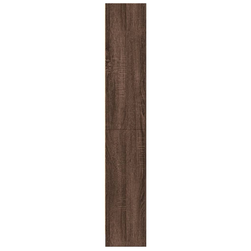 Bücherregal Braun Eichen-Optik 60x24x143 cm Holzwerkstoff