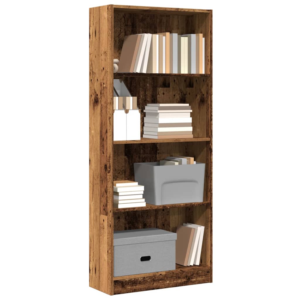 Bücherregal Altholz-Optik 60x24x143 cm Holzwerkstoff