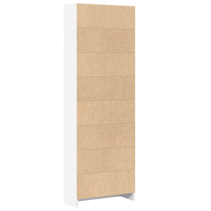 Bücherregal Weiß 60x24x176 cm Holzwerkstoff