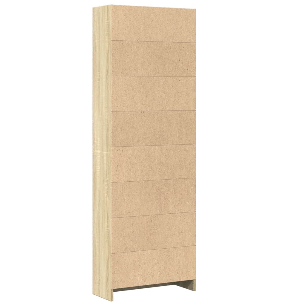 Bücherregal Sonoma-Eiche 60x24x176 cm Holzwerkstoff