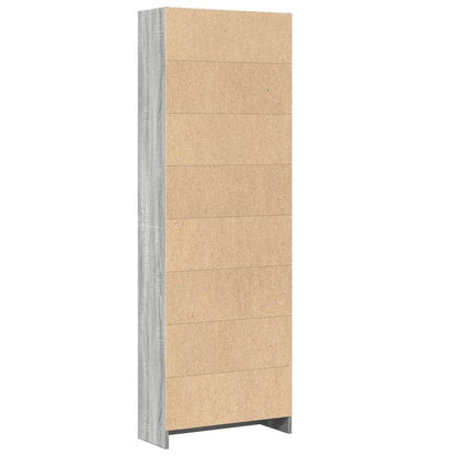 Bücherregal Grau Sonoma 60x24x176 cm Holzwerkstoff