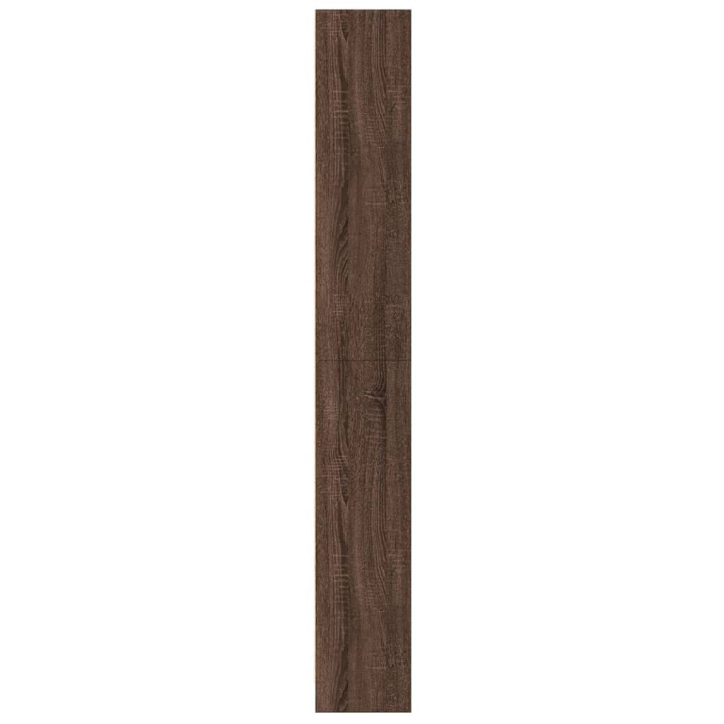 Bücherregal Braun Eichen-Optik 60x24x176 cm Holzwerkstoff