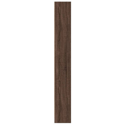 Bücherregal Braun Eichen-Optik 60x24x176 cm Holzwerkstoff