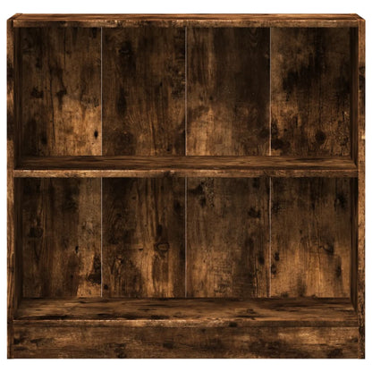 Bücherregal Räuchereiche 80x24x76 cm Holzwerkstoff