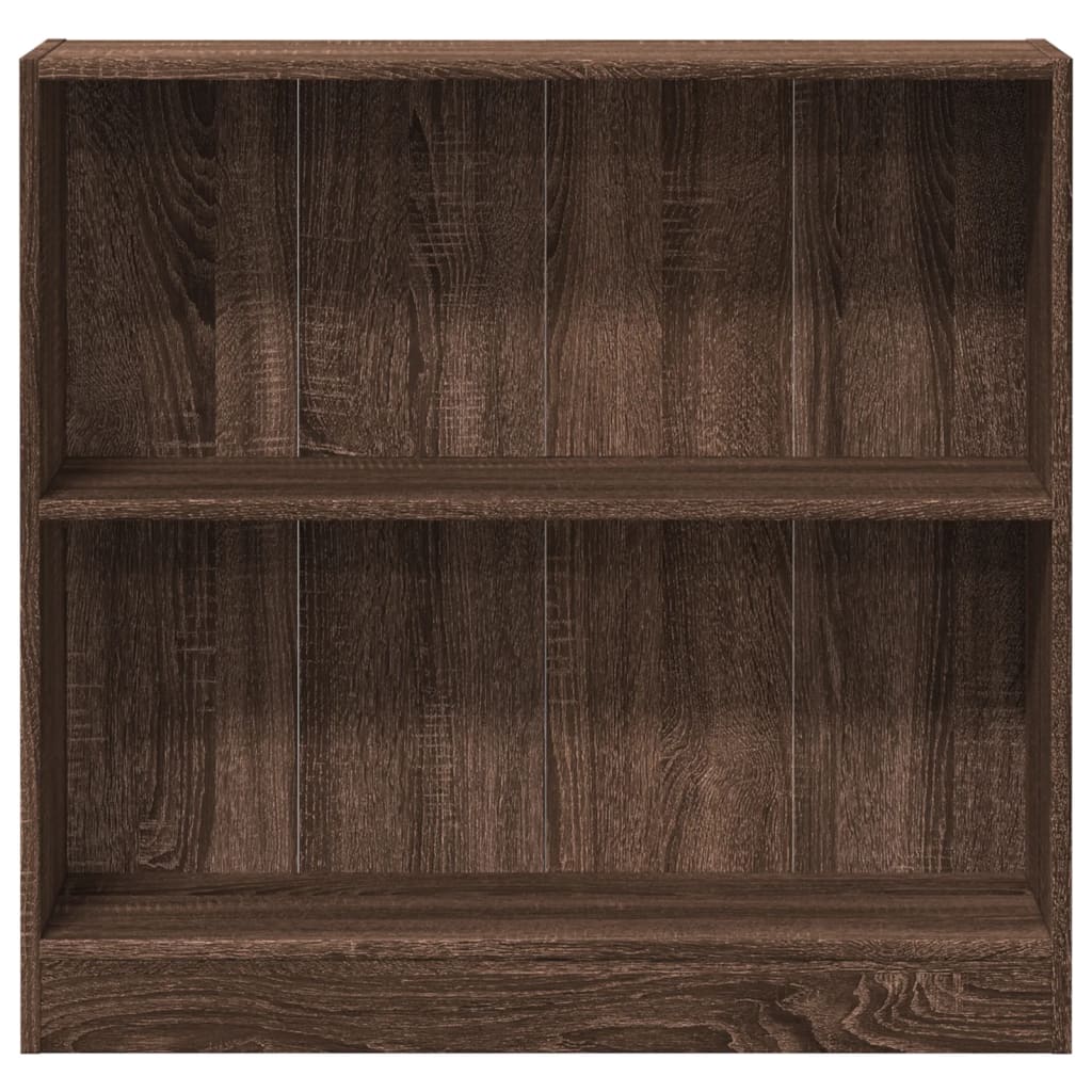 Bücherregal Braun Eichen-Optik 80x24x76cm Holzwerkstoff