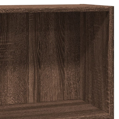 Bücherregal Braun Eichen-Optik 80x24x76cm Holzwerkstoff