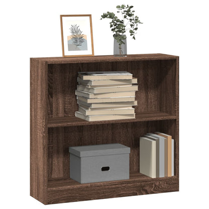 Bücherregal Braun Eichen-Optik 80x24x76cm Holzwerkstoff