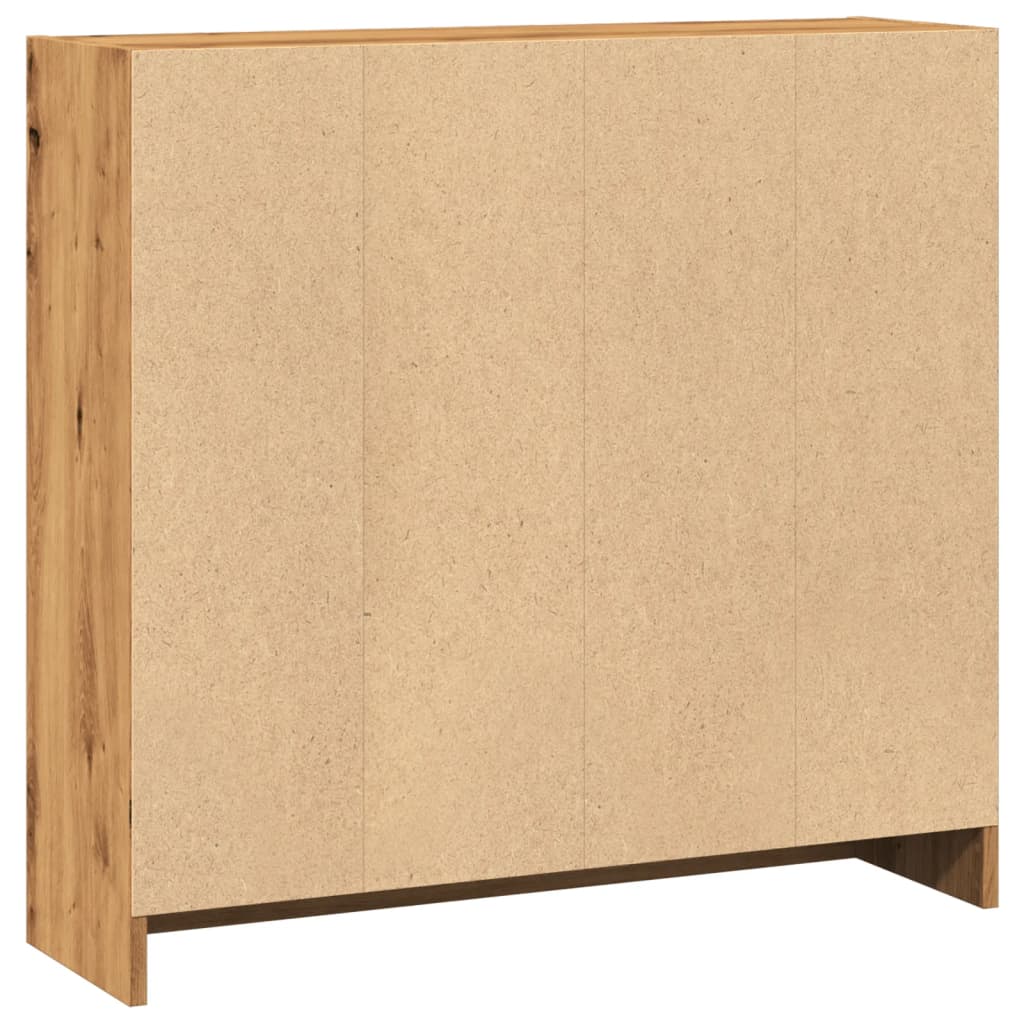 Bücherregal Artisan-Eiche 80x24x76cm Holzwerkstoff