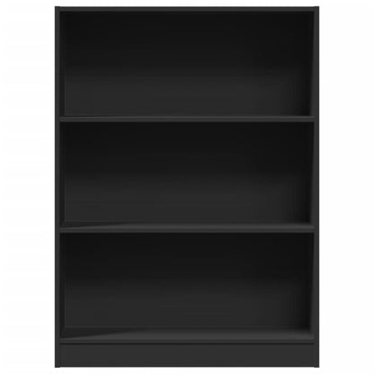 Bücherregal Schwarz 80x24x109 cm Holzwerkstoff