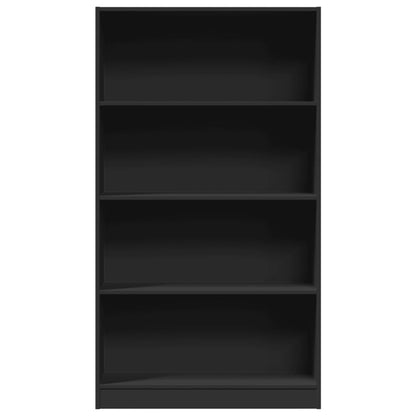 Bücherregal Schwarz 80x24x143 cm Holzwerkstoff