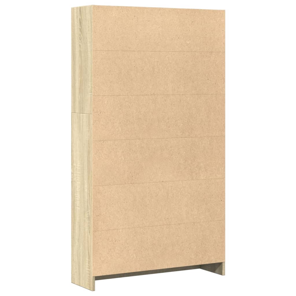 Bücherregal Sonoma-Eiche 80x24x143 cm Holzwerkstoff