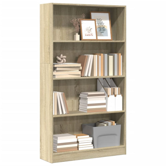 Bücherregal Sonoma-Eiche 80x24x143 cm Holzwerkstoff