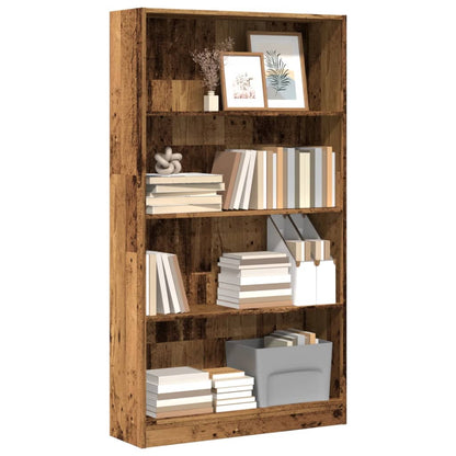 Bücherregal Altholz-Optik 80x24x143 cm Holzwerkstoff