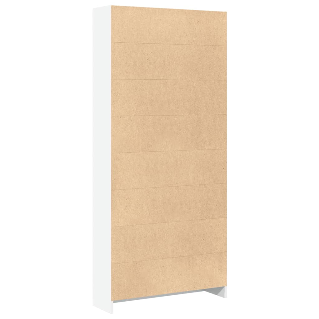 Bücherregal Weiß 80x24x176 cm Holzwerkstoff