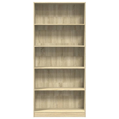 Bücherregal Sonoma-Eiche 80x24x176 cm Holzwerkstoff