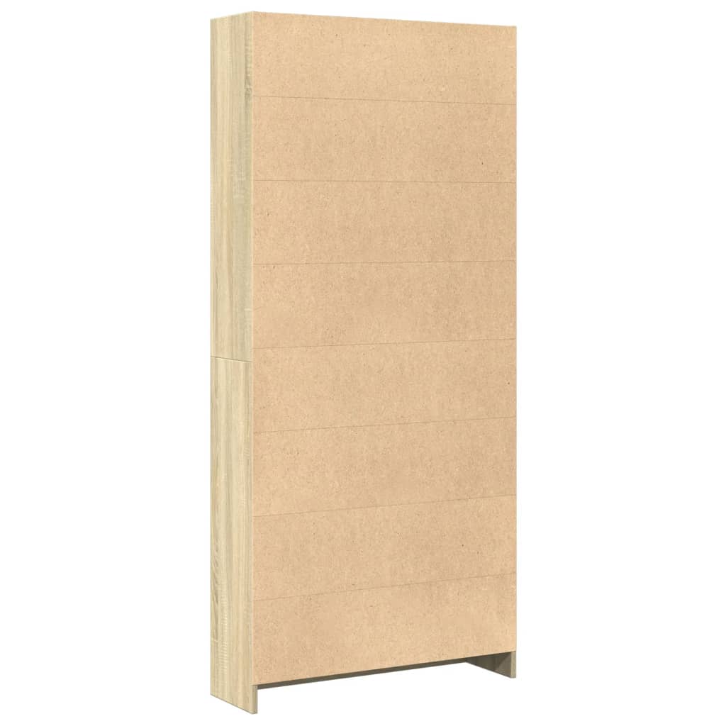 Bücherregal Sonoma-Eiche 80x24x176 cm Holzwerkstoff