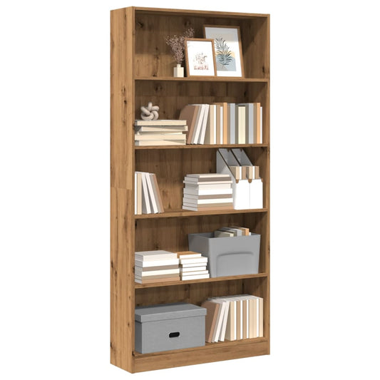 Bücherregal Artisan-Eiche 80x24x176 cm Holzwerkstoff