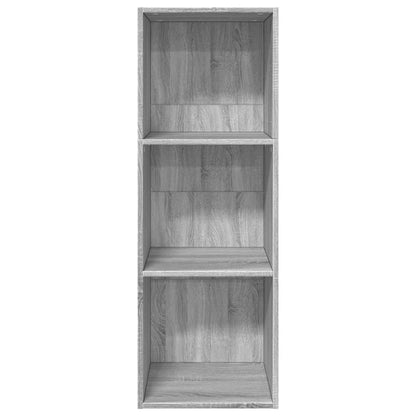 Bücherregal Grau Sonoma 40x30x114 cm Holzwerkstoff