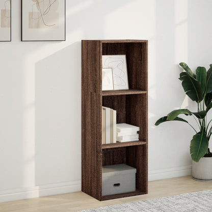 Bücherregal Braun Eichen-Optik 40x30x114 cm Holzwerkstoff