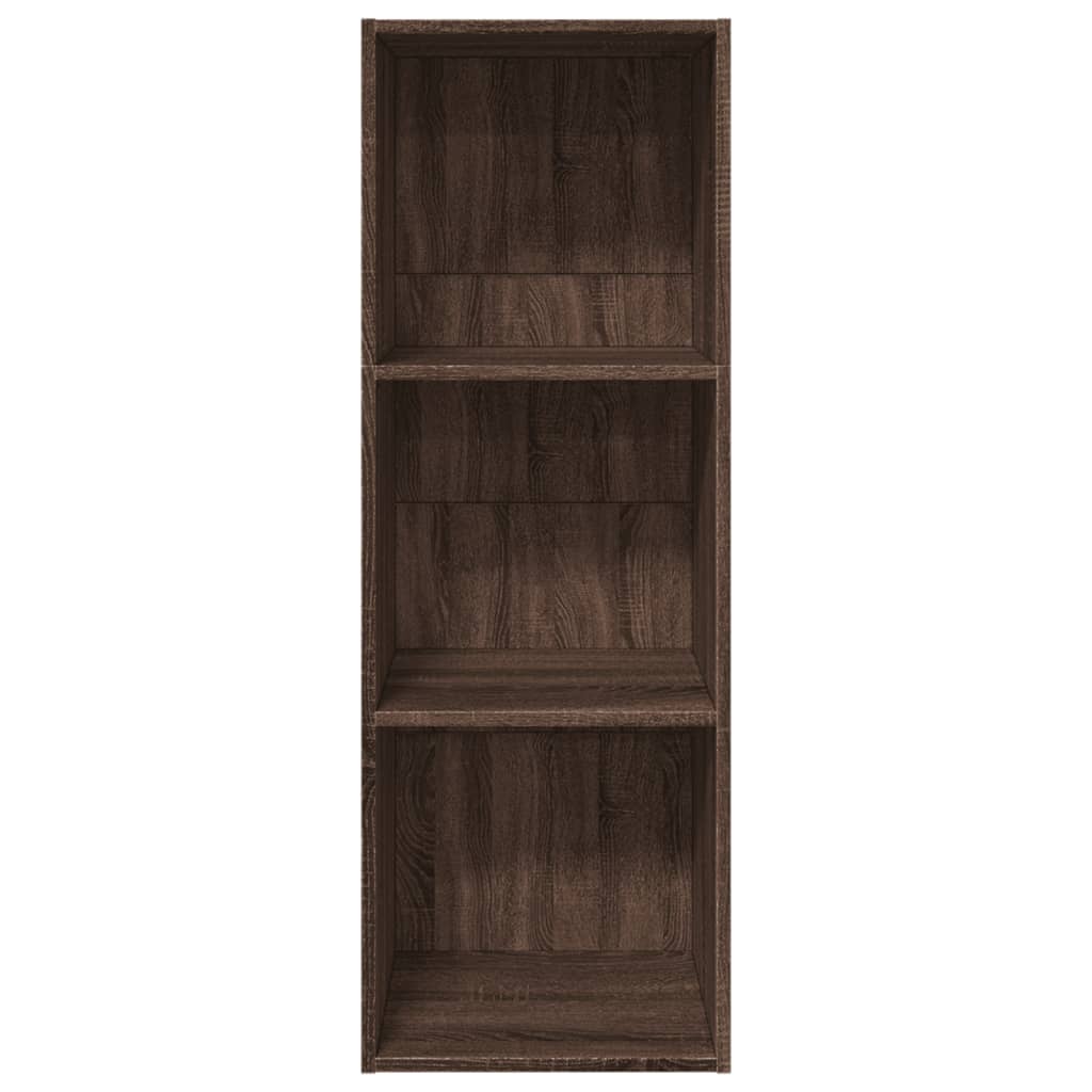 Bücherregal Braun Eichen-Optik 40x30x114 cm Holzwerkstoff