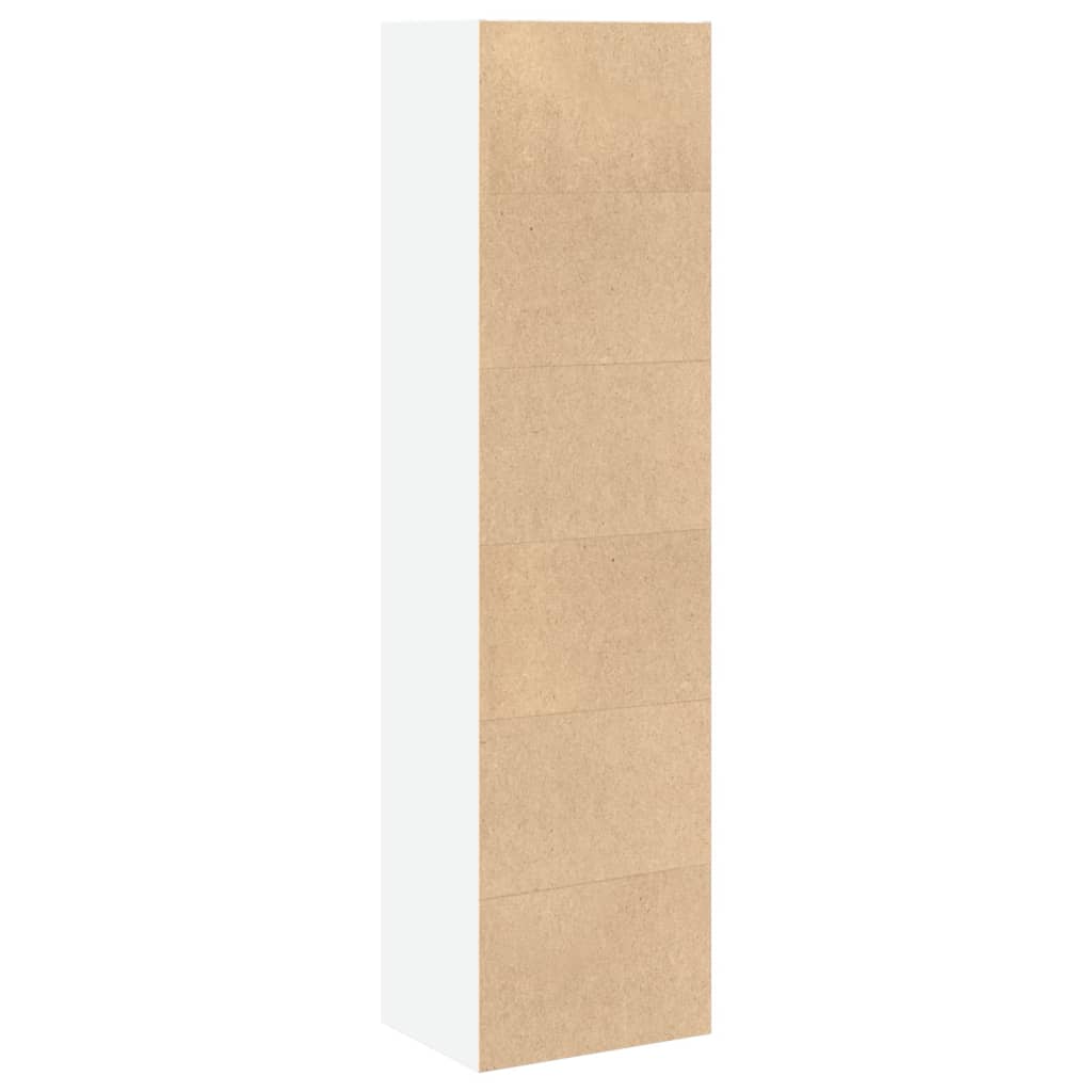 Bücherregal Weiß 40x30x152 cm Holzwerkstoff