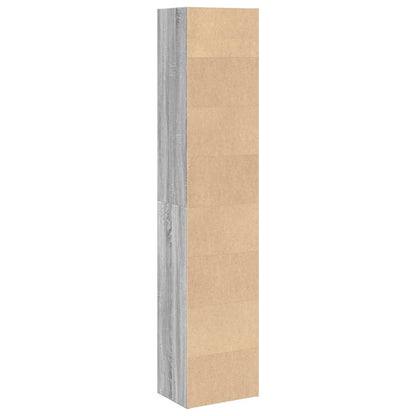 Bücherregal Grau Sonoma 40x30x189 cm Holzwerkstoff