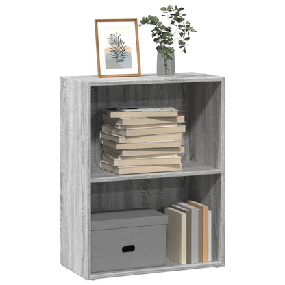 Bücherregal Grau Sonoma 60x30x77 cm Holzwerkstoff