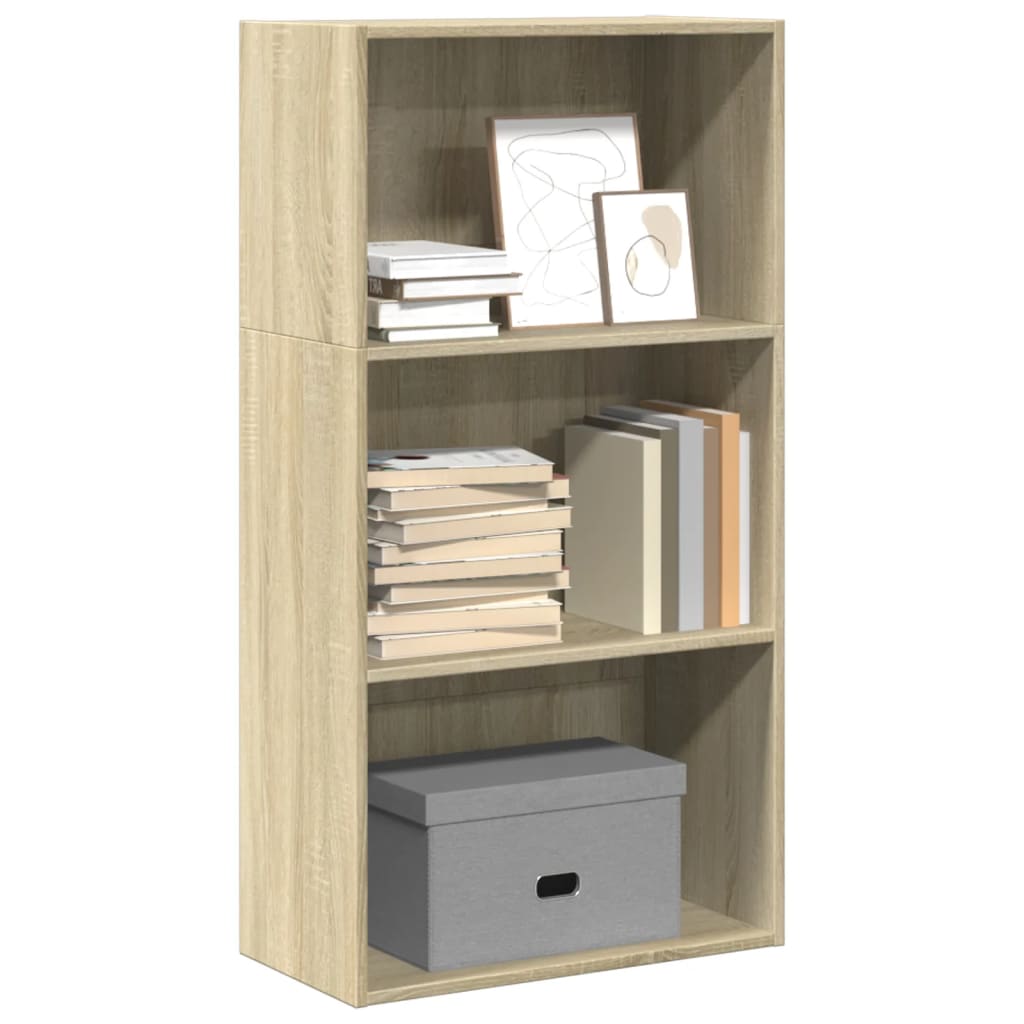 Bücherregal Sonoma-Eiche 60x30x114 cm Holzwerkstoff