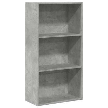 Bücherregal Betongrau 60x30x114 cm Holzwerkstoff