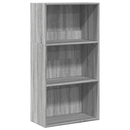 Bücherregal Grau Sonoma 60x30x114 cm Holzwerkstoff