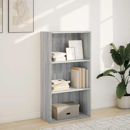 Bücherregal Grau Sonoma 60x30x114 cm Holzwerkstoff