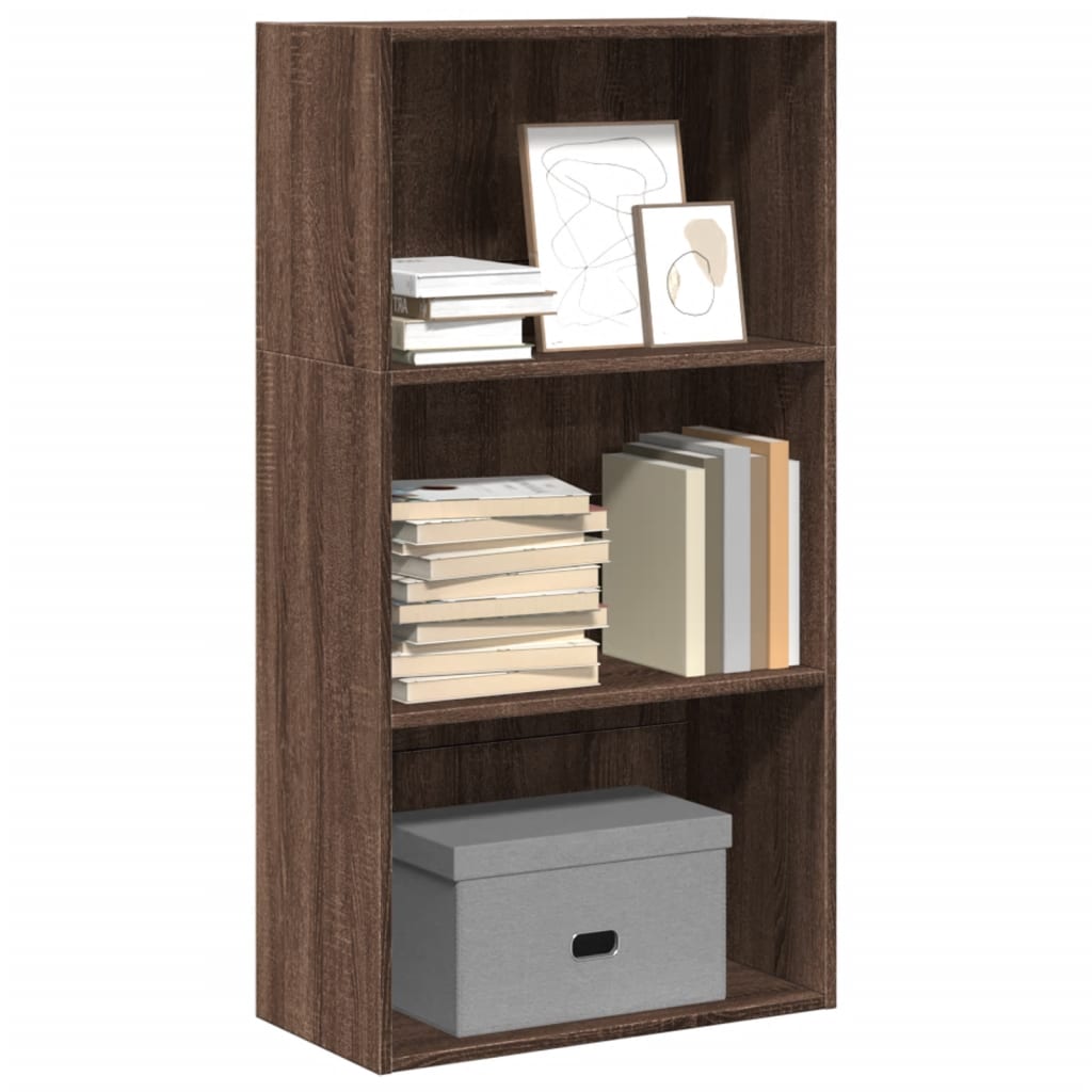 Bücherregal Braun Eichen-Optik 60x30x114 cm Holzwerkstoff