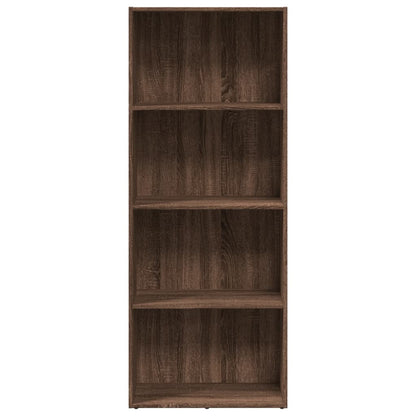 Bücherregal Braun Eichen-Optik 60x30x152 cm Holzwerkstoff