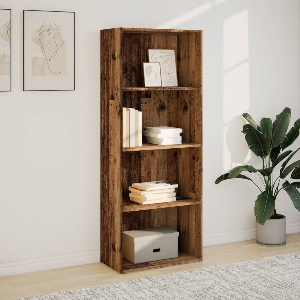 Bücherregal Altholz-Optik 60x30x152 cm Holzwerkstoff