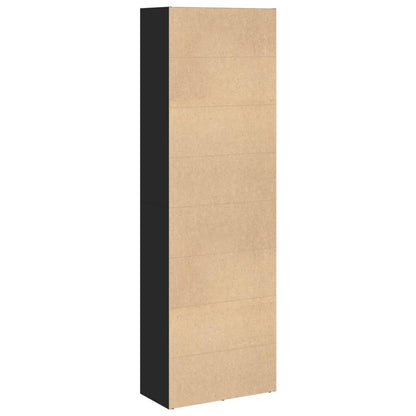 Bücherregal Schwarz 60x30x189 cm Holzwerkstoff