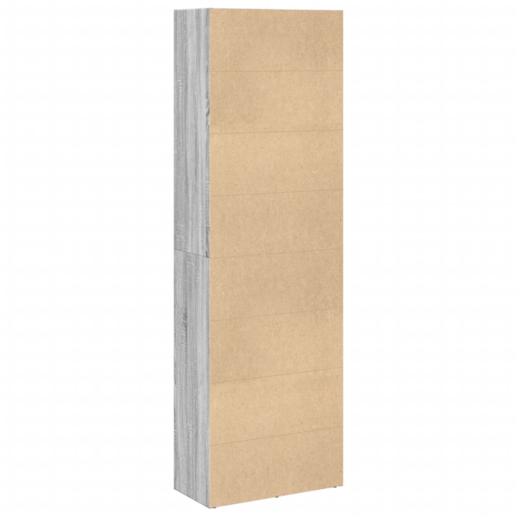 Bücherregal Grau Sonoma 60x30x189 cm Holzwerkstoff