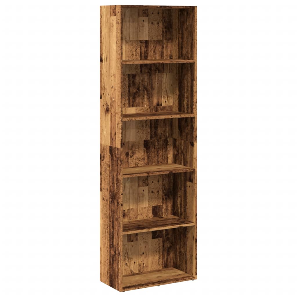 Bücherregal Altholz-Optik 60x30x189 cm Holzwerkstoff