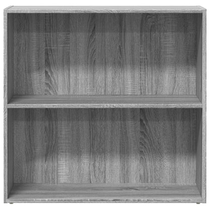 Bücherregal Grau Sonoma 80x30x77 cm Holzwerkstoff