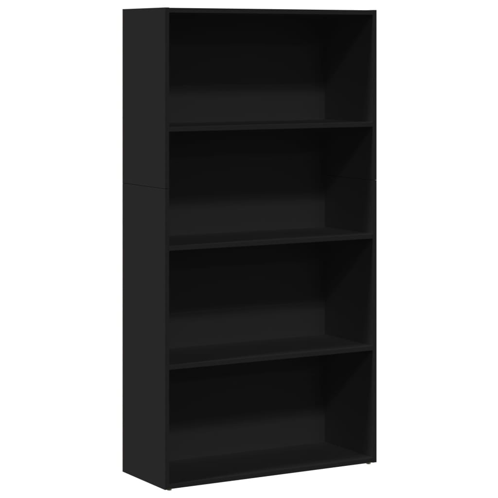 Bücherregal Schwarz 80x30x152 cm Holzwerkstoff