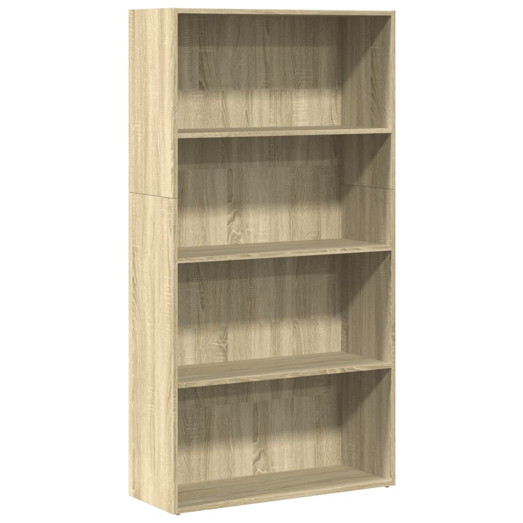 Bücherregal Sonoma-Eiche 80x30x152 cm Holzwerkstoff