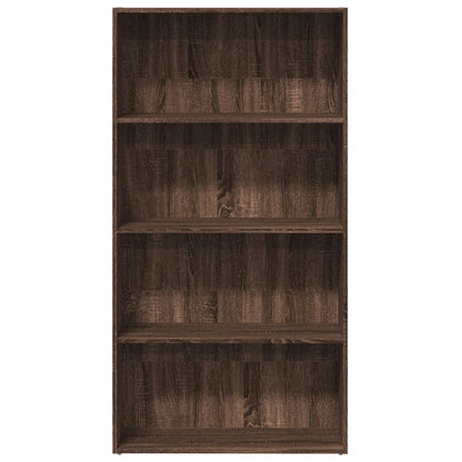 Bücherregal Braun Eichen-Optik 80x30x152 cm Holzwerkstoff