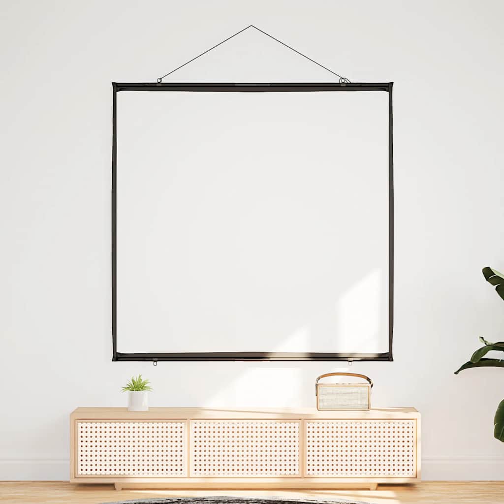 Schermo per proiettore, montaggio a parete, 72 pollici, 1:1