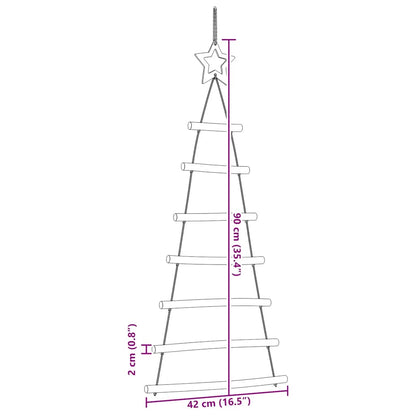 vidaXL Weihnachtsbäume mit Spitzensternen Aufhängen 2 Stk. 42x90 cm