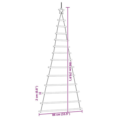 vidaXL Weihnachtsbaum mit Spitzensternen Aufhängen 86x180 cm