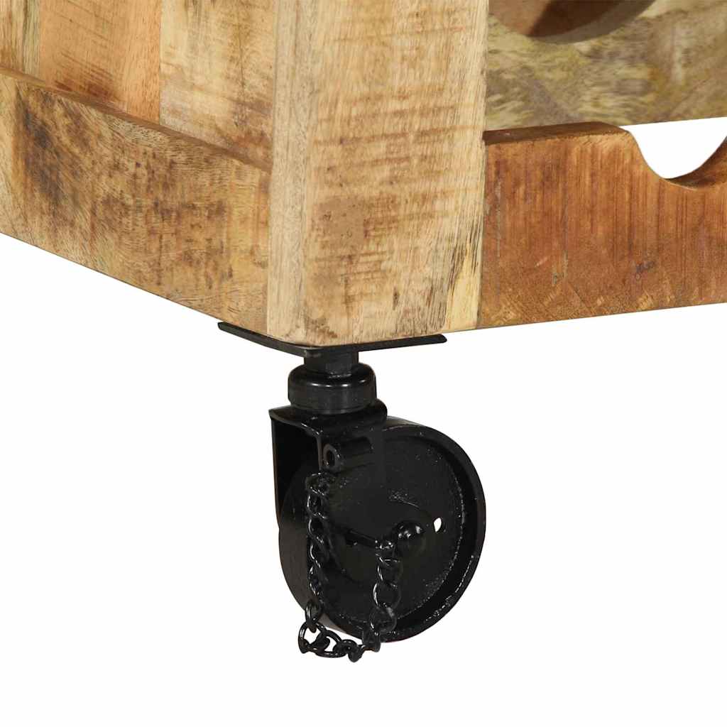 Küchentrolley Braun 55 x 40 x 80 cm Massivholz Mango