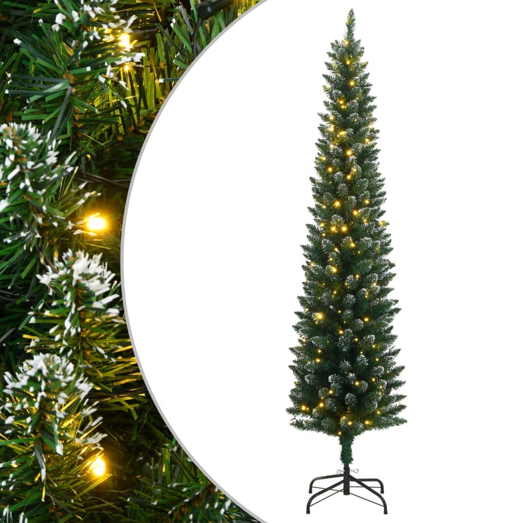 Künstlicher Weihnachtsbaum Schlank 300 LEDs 180 cm