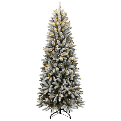 Künstlicher Weihnachtsbaum mit Schnee 150 LEDs 150 cm