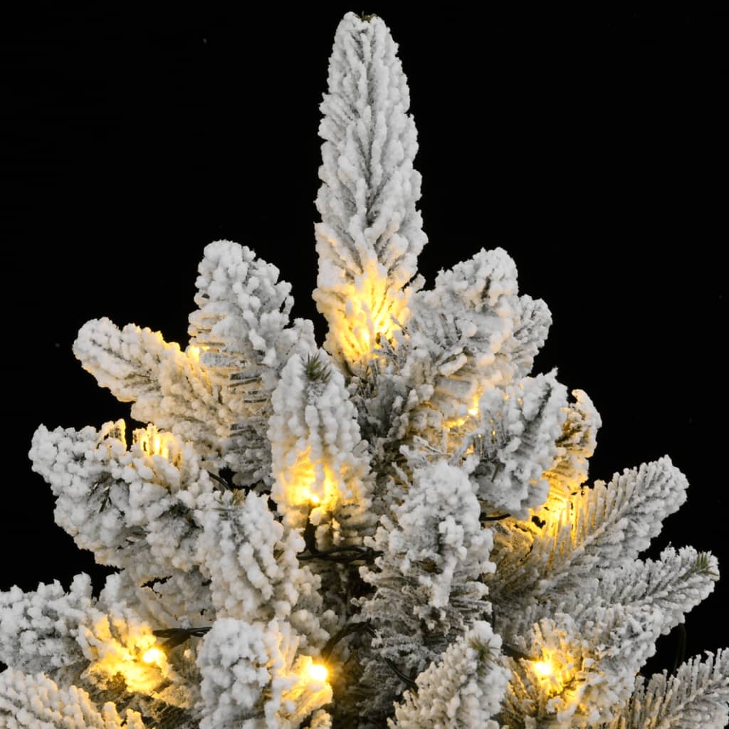 Künstlicher Weihnachtsbaum mit Schnee 300 LEDs 180 cm