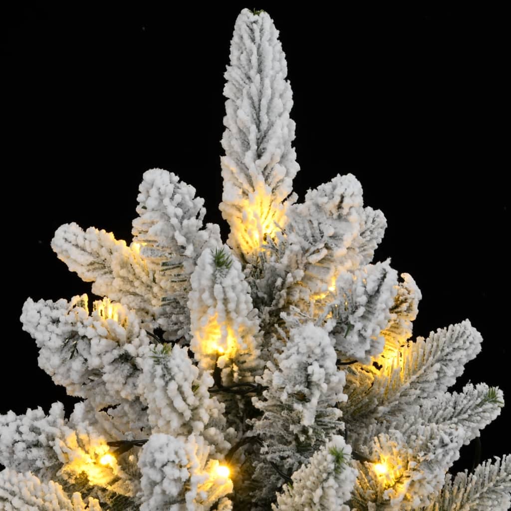 Künstlicher Weihnachtsbaum mit Schnee 300 LEDs 210 cm