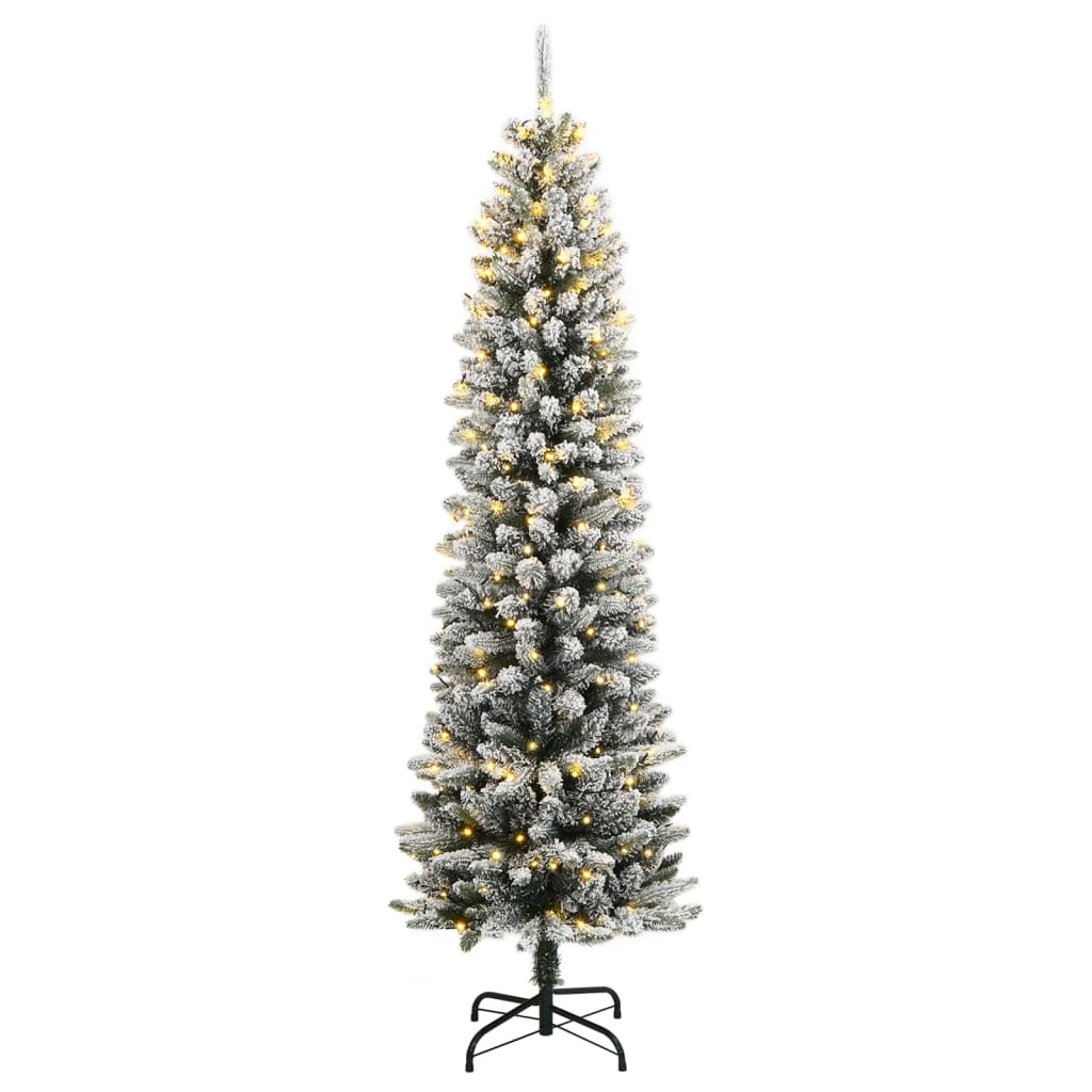 Künstlicher Weihnachtsbaum mit Schnee 150 LEDs 150 cm